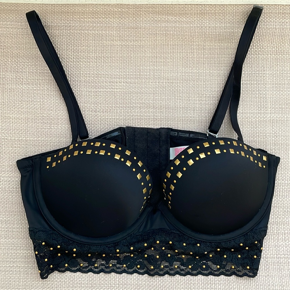 Black studded bralette